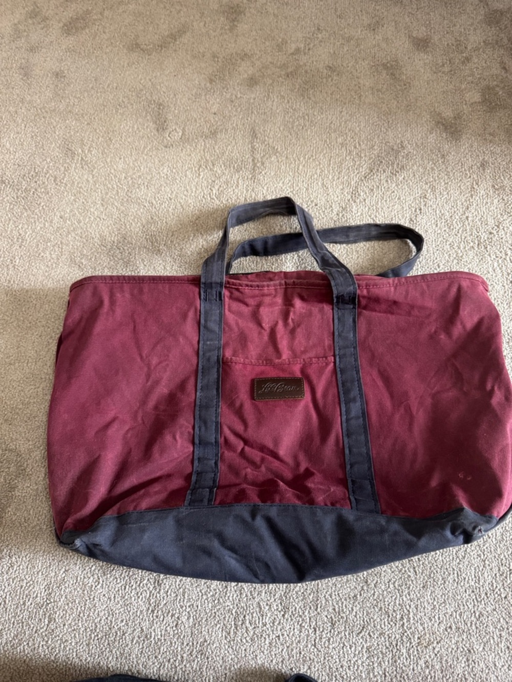 LL Bean Boat & Tote Bag